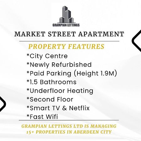 Market Street Apartments ✪ Grampian Lettings Ltd Aberdeen Exteriör bild